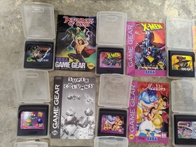SEGA Game Gear w/Accessories & 40 Games All with cases-Many w/Manuals - Tested