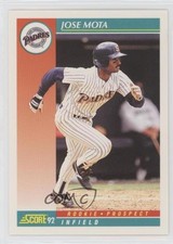 1992 Score Jose Mota (Rookie Prospect on Front) #742 0qx8