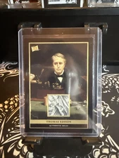 Thomas Edison Authentic Relic Pieces Of The Past Short Printed Card