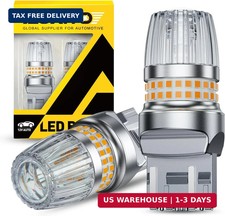 AUXITO Latest 7440 7443 LED Bulb Amber Yellow Turn Signal Lights, 700 Brighter