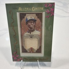 2025 Topps Allen & Ginter #MFRHA HANK AARON Mini Framed GAME USED Bat Relic