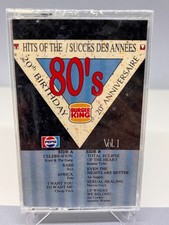 Hits of the 80's 20th Birthday Burger King Pepsi Vol.1 & 2 Attic 1989 Cassettes