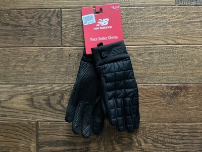 NEW BALANCE Tech Touch TOUCHSCREEN PACE SETTER Black GLOVES Mens Size S / M NEW