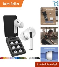 Memory Foam Ear Tips for AirPods Pro 1st  2nd Gen Secure Fit Noise Canceling