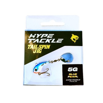 Hype Tackle Tail Spin Jig Blue Pearl 5 g für Hecht, Zander & Barsch