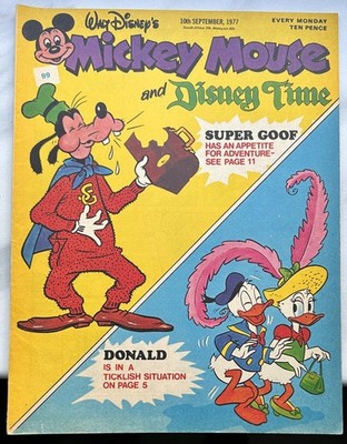 Mickey Mouse - #99 - 10.  Sept.  1977 Vintage English Very Good Copy