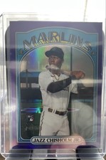 2021 Topps Heritage High Number- Jazz Chisholm #665 Chrome Purple Refractor (RC)