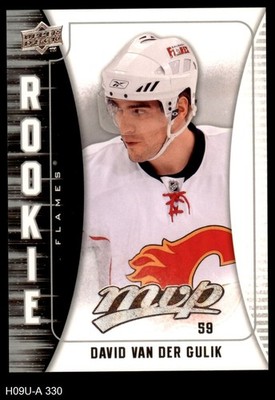 2009 Upper Deck MVP #330 David Van Der Gulik Flames RC 8 - NM/MT