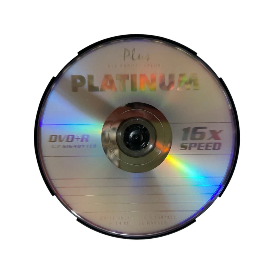 12 Platinum DVD+R Rohlinge 4.7GB Speed 16X - Bild 2 von 2