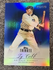 2012 Topps Tribute Ty Cobb #/199 Blue #13