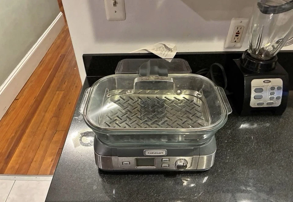 Vaporizador digital de vidrio Cuisinart STM-1000 CookFresh blanco acero inoxidable Foto 2 de 4