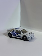 Matchbox 1986 Ford RS 200 Diecast Car White/Blue Vintage Collectible