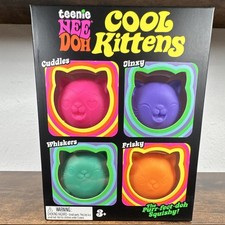 ULTRA RARE  Teenie NeeDoh Cool Kittens 4-Pack By Schylling  DM To Bundle  