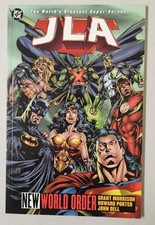 JLA Volume #1 Nuovo Ordine Mondiale TPB (DC Comics) Grant Morrison quasi nuovo
