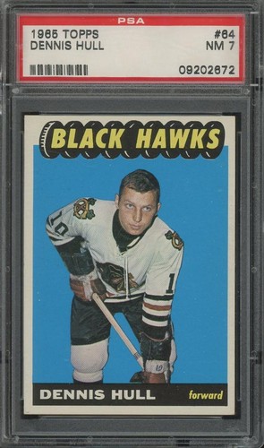 Dennis Hull #64 1965 Topps card