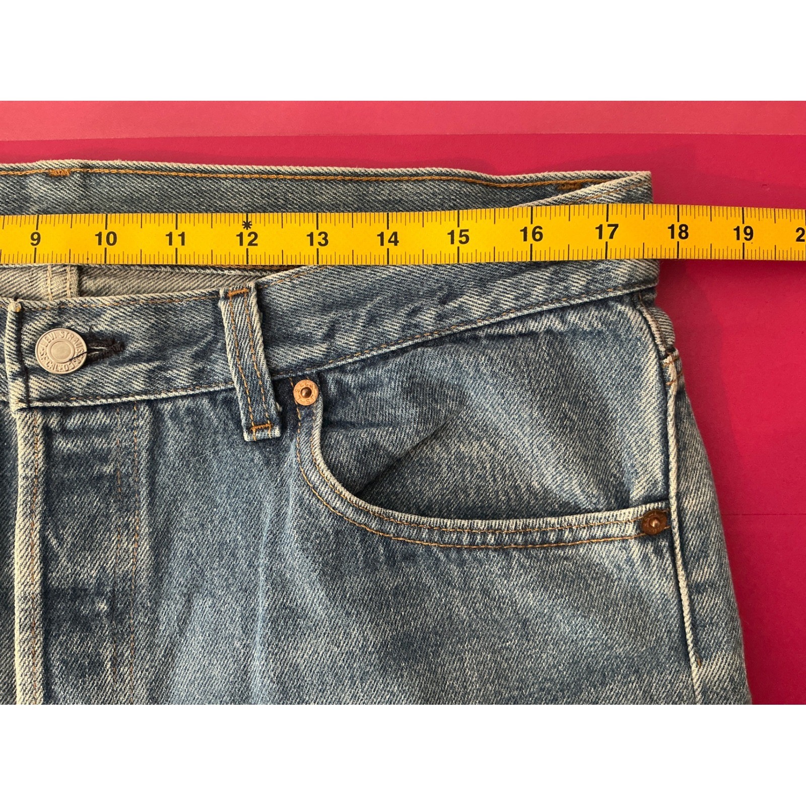 Levi Strauss Co 501 Mens Button Fly Jeans Medium Wash Sz 36x36 Classic Basics