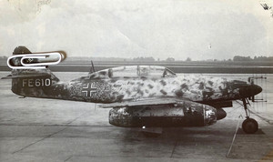 WW2 GERMAN LUFTWAFFE MESSERSCHMITT ME 262B-2A 1ST OPERATIONAL JET FIGHTER PHOTO