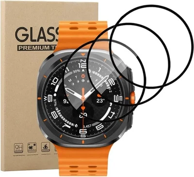 PIXFAB Tempered Glass Screen Protector For Samsung Galaxy Watch Ultra 5 6 7 8 / Classic
