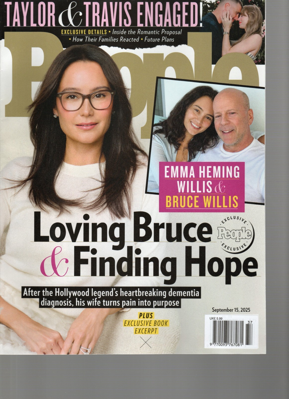 People Magazine Sept 15, 2025 - Emma Heming On Bruce Willis,  Taylor Swift