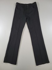 Vintage Wrangler Wrancher Pants Mens 30X32 Black Boot Cut 90s Western Cowboy