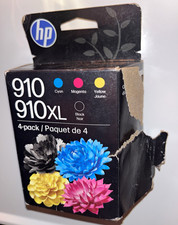 HP 910XL/910 Black/Tri-Color Genuine/Original Ink Cartridges Exp 02/2028