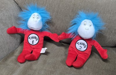 Kohl's Cares Dr. Seuss Thing 1 And 2 Bean Bag Plush 11'' Cat In The Hat 2003
