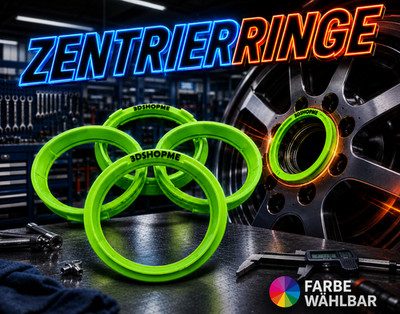4x ZENTRIERRINGE 72,5 WUNSCH FARBE Alufelge Adapter Felgenring Nabenzentrierung