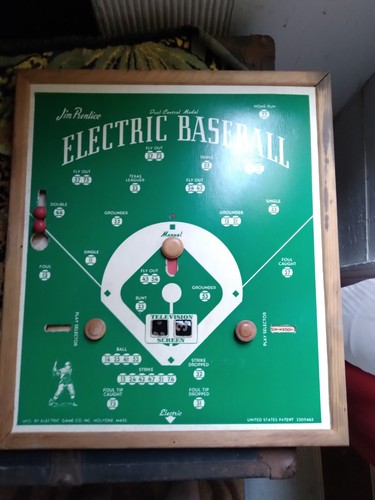 Vintage Original 1949 Foto Electric Baseball by Cadaco Ellis - Used . - Picture 11 of 15