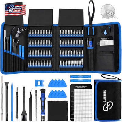 STREBITO Electronics Precision Screwdriver Sets 142-Piece with 120 Bits Magnetic