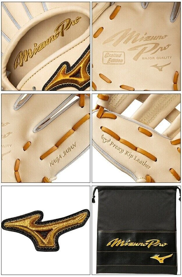 Guante duro de béisbol Mizuno Pro HAGA JAPAN lanzador zurdo 11,5 pedido... - Imagen 4 de 4
