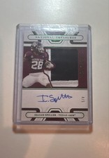 Isaiah Spiller National Treasures College Silhouette Signatures RPA /5