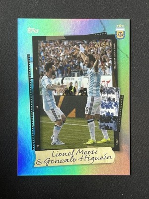 Lionel Messi & Gonzalo Higuain 2025 Topps Focus Argentina 33/99 #10