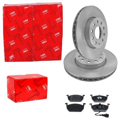TRW BREMSSCHEIBEN 276mm + BELÄGE VORNE passend für VW GOLF 7 A3 8V LEON OCTAVIA