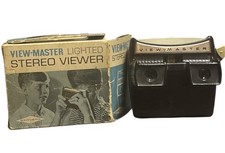 Vintage Sawyer's View-Master 3D Lighted No.2026 Stereo Viewer-Bakelite W Org Box