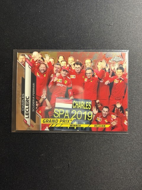 CHARLES LECLERC 2020 TOPPS CHROME F1 Grand Prix Winner #145 - Ferrari