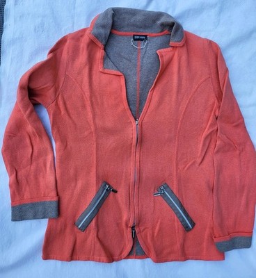Gerry Weber Edition Strickblazer Orange Hellbraun Gr 38