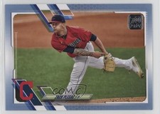 2021 Topps Father's Day Powder Blue 6/50 Zach Plesac #403 1dm4