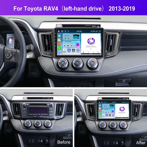 Carplay Android 13 Car GPS Radio Stereo BT 4+64G For Toyota RAV4 2013-2018 - Picture 4 of 22