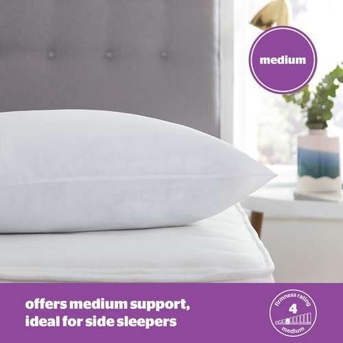 Silentnight Deep Sleep Pillows 4 Pack Soft Medium Support Hotel Bed Deluxe Sleep - Picture 3 of 8