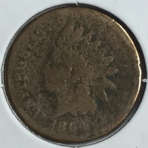 1864 United States Indian Head Cent Penny - Good (G) Corrosion KM#90a - 5169