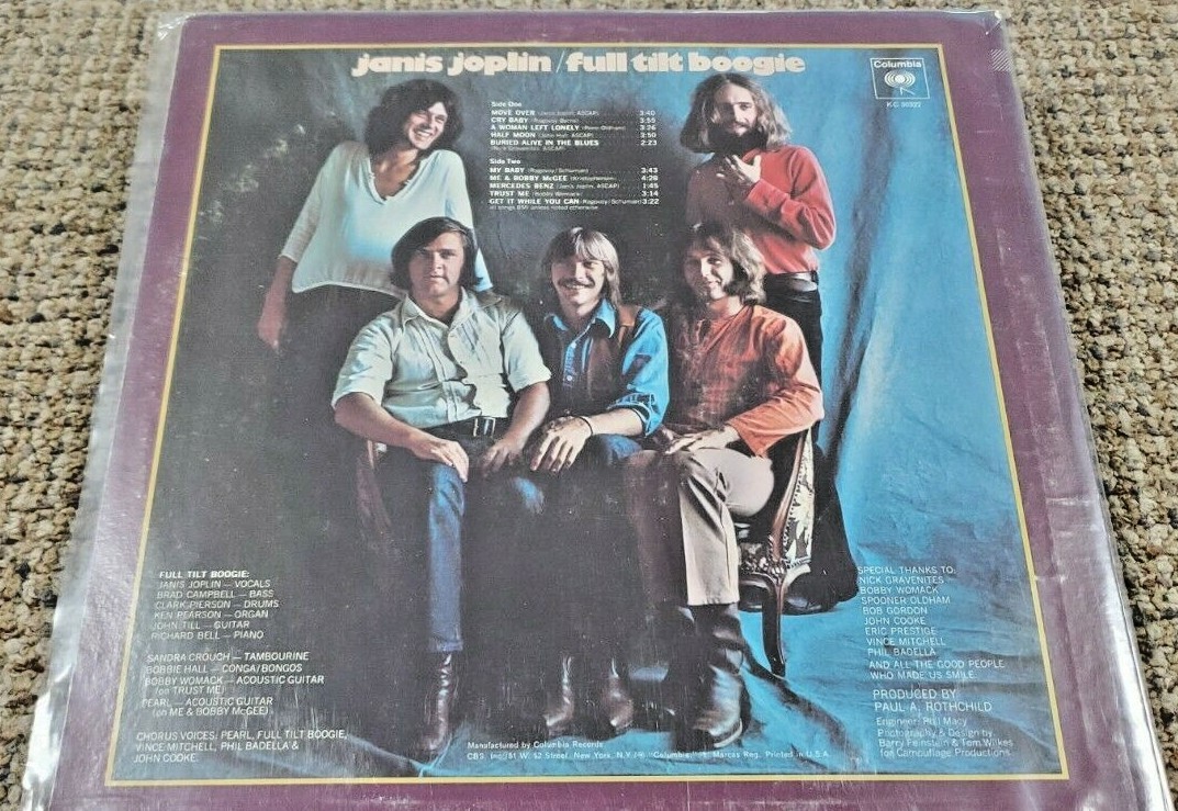 1971 Janis Joplin – Pearl - Vinyl LP / KC 30322 (FC105-3-G868) | eBay