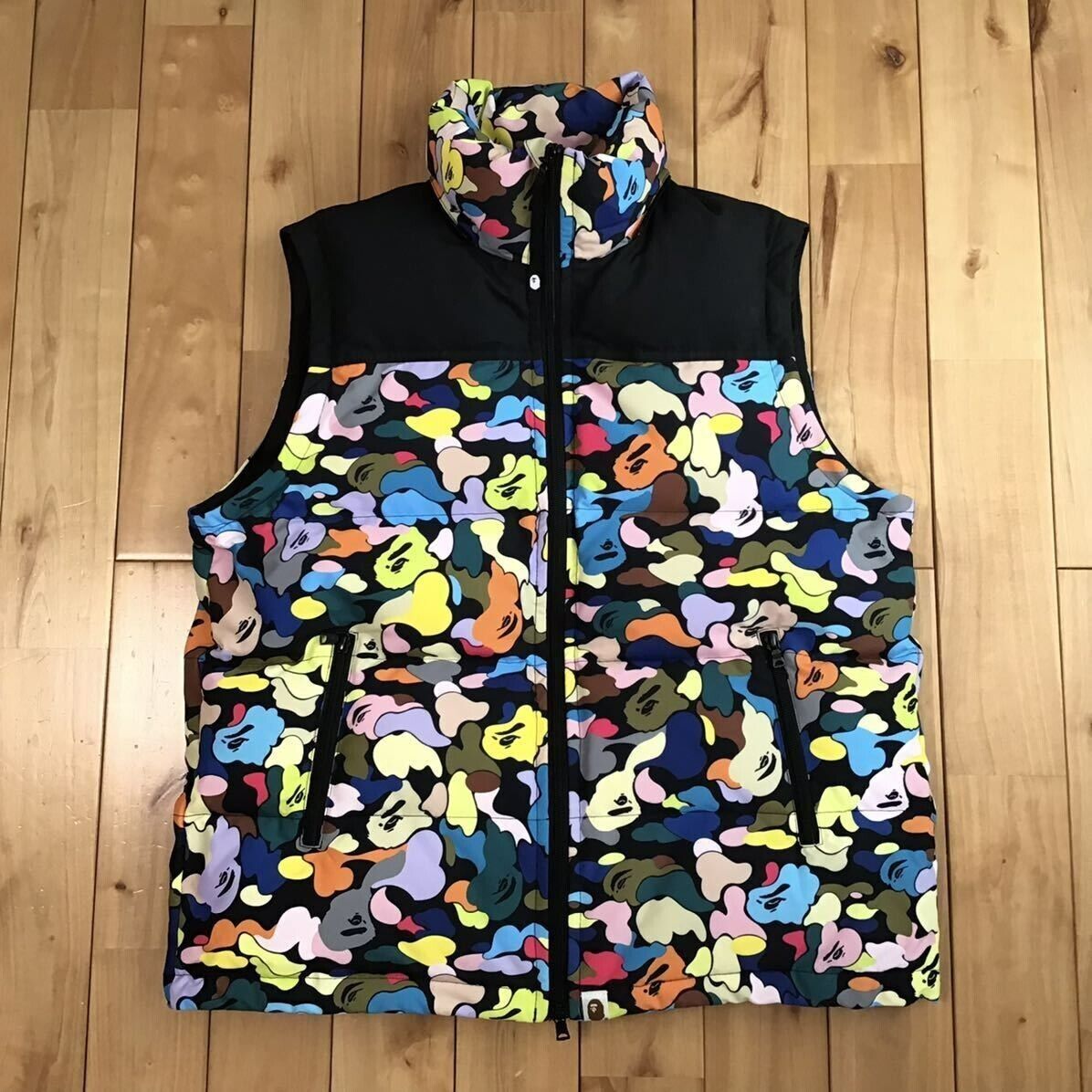 BAPE DETACHABLE 3WAY DOWN JACKET multi camo A Bathing Ape Size S