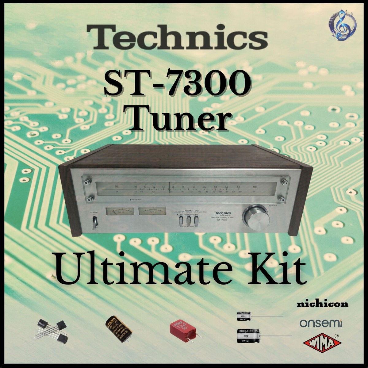 Technics ST-7300 Tuner Ultimate Restoration Kit - Wima, OnSemi