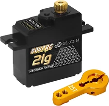 21G Micro Mini Digital Servo of Metal Gears with 25T Servo Horn for 1/14