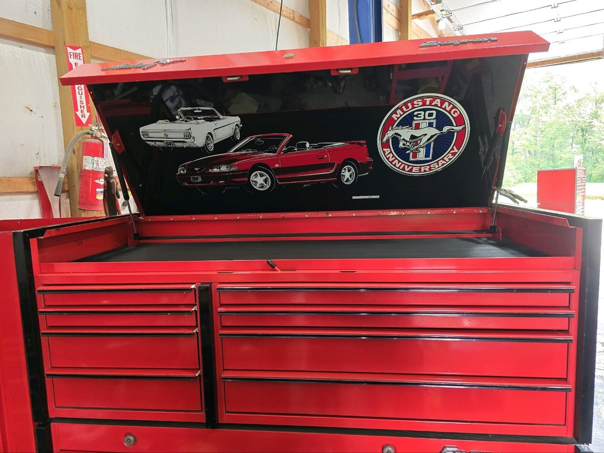 Snap-on 30th Anniversary Mustang Tool Box | Bottom, Top, and Snap-on 30th Anniversary Mustang Tool Box | Bottom, Top, and