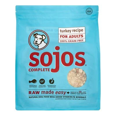 TORRIK Sojos Complete Natural Raw Freeze Dried Dog Food Mix, Turkey, 7 Pound Bag