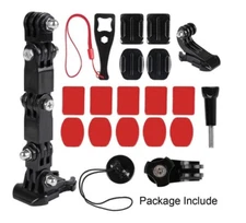 Motorcycle Helmet Chin Mount Kit for GoPro Hero 10/9/8/7/6/5 Sport Camera Holder