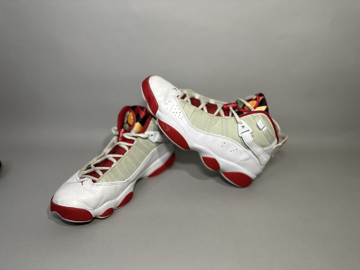 Air Jordan 6 Rings HARE White Red Basketball Shoes DD5077