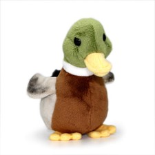 Plüsch Ente mit Sound Stimme Kuscheltier Stofftier Stockente Plüschtier H= 15 cm