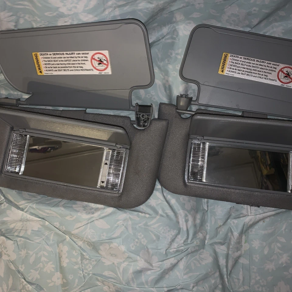 96 97 98 99 Oldsmobile Aurora LH & RH 遮阳板 灰色 — 第 3/4 张图片